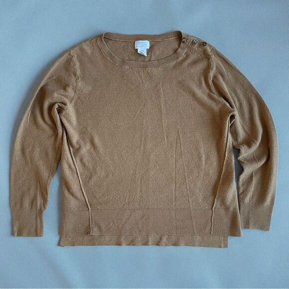 Sigrid Olsen Linen Blend Lightweight Sweater Top Women’s Size Medium - Picture 8 of 8